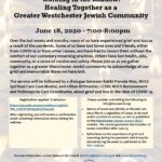 Westchester Memorial Service -  "Walking in the Shadow: Healing Together as a Greater Westchester Jewish Community"