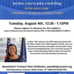 Webinar with NY State Attorney General Letitia James