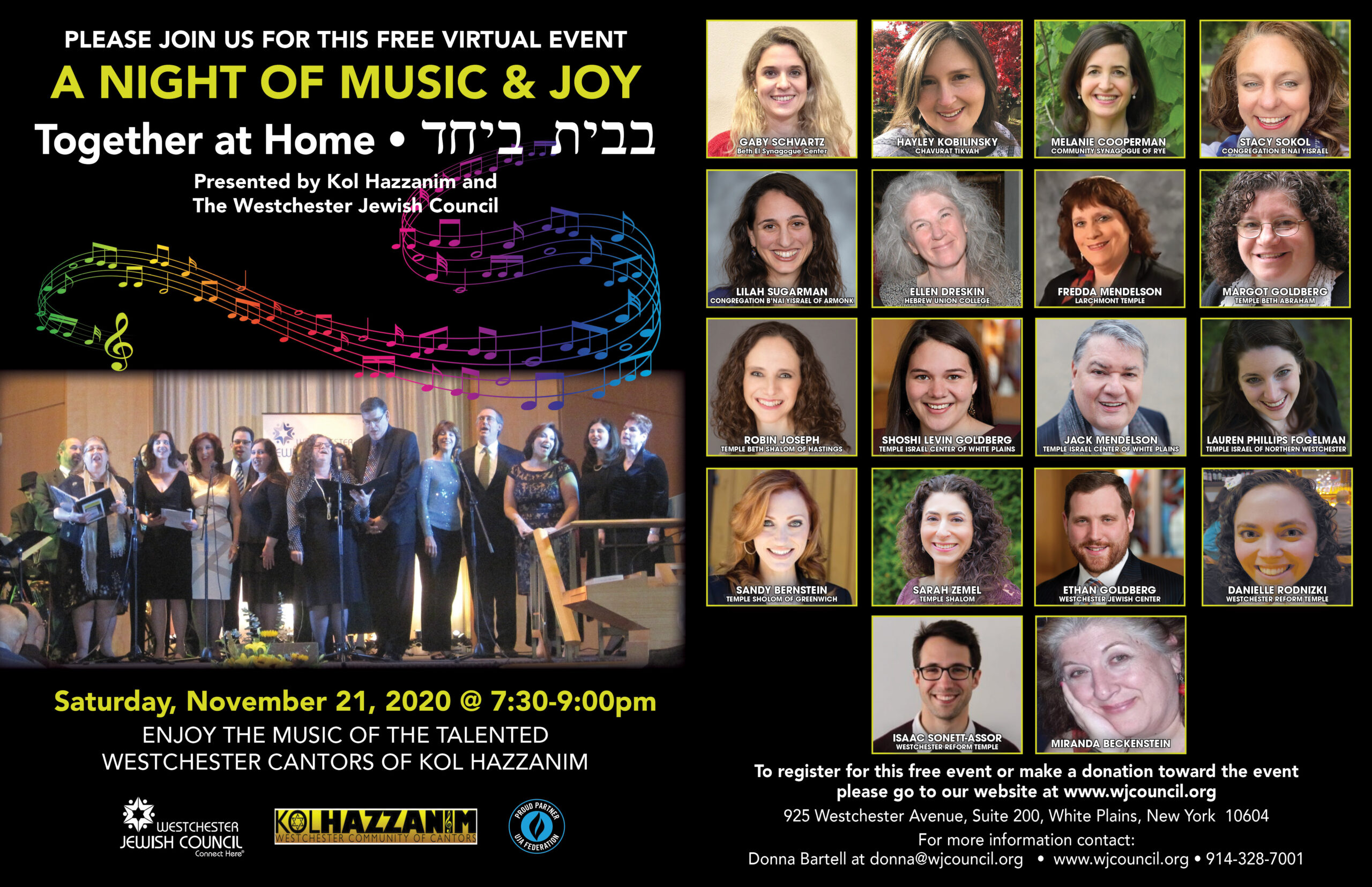 Night of Music - Kol Hazzanim and Westchester Jewish Council