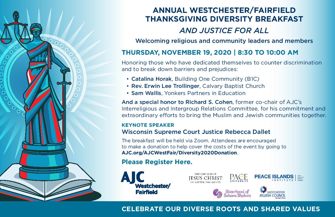 Annual Westchester/Fairfield Thanksgiving Diversity Breakfast
