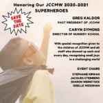 JCCMW Virtual Event - Honoring our JCCMW 2020-2021 Superheroes