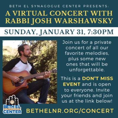 ♫ Concert with Rabbi Josh Warshawsky ♫