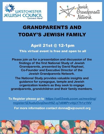 Westchester Jewish Council and Jewish Grandparent Network - Grandparents and Today's Jewish Family