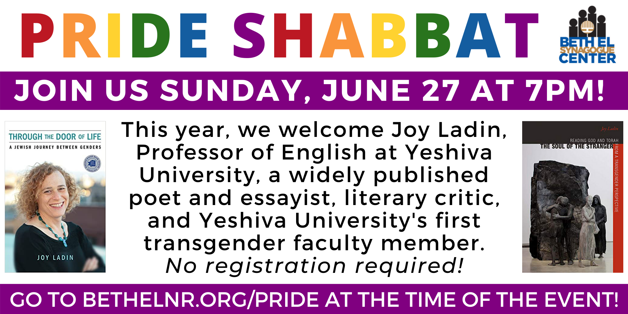 Congregation Beth El presents Pride Shabbat