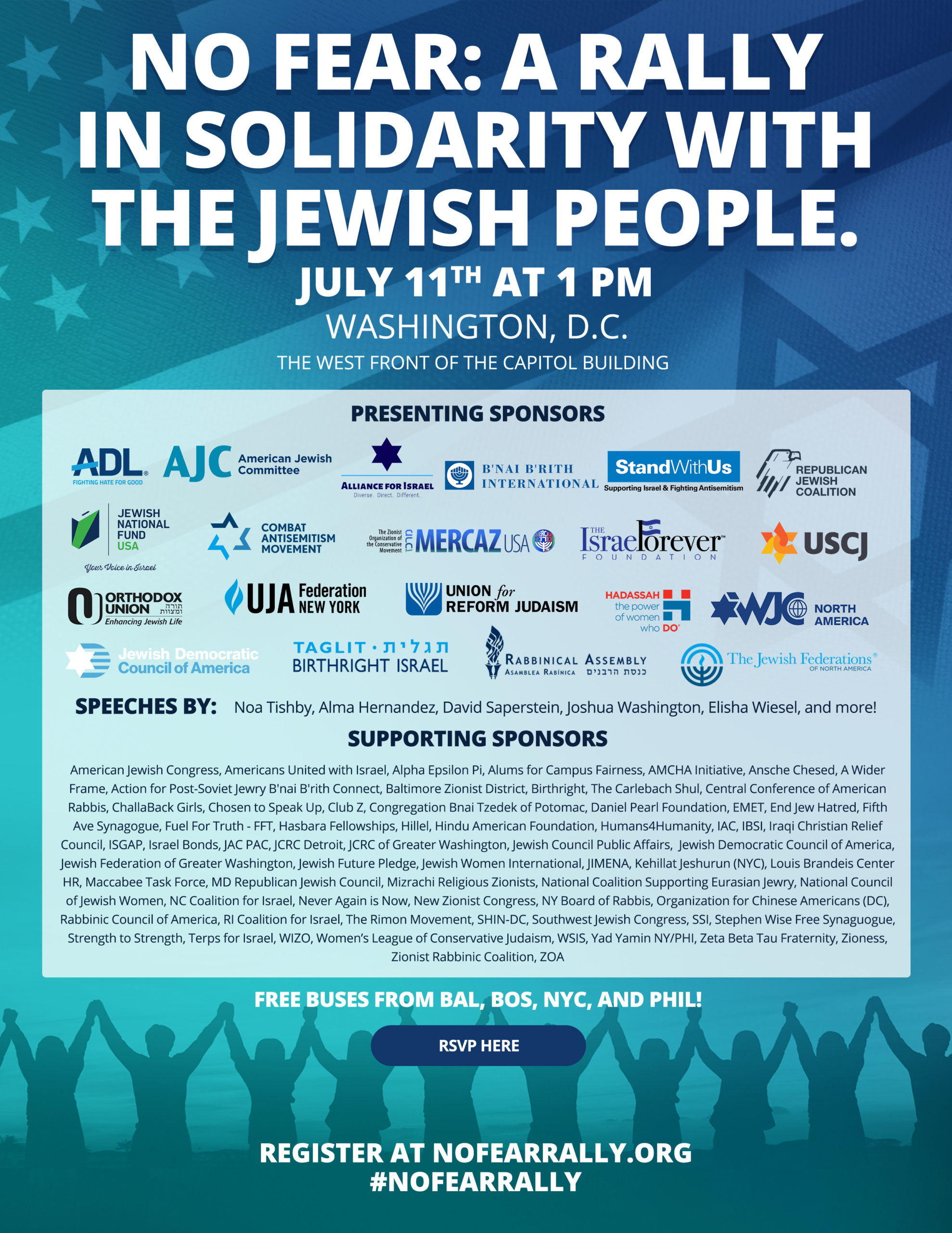 NO FEAR: Rally in Solidarity with the Jewish People
