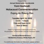 Yom Hashoah Westchester Commemoration