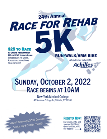 24th Annual Race for Rehab 5K for Achilles International at New York Medical College