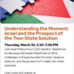 JCCMW: Understanding the Moment:Israel and the Prospect of the Two-State Solution