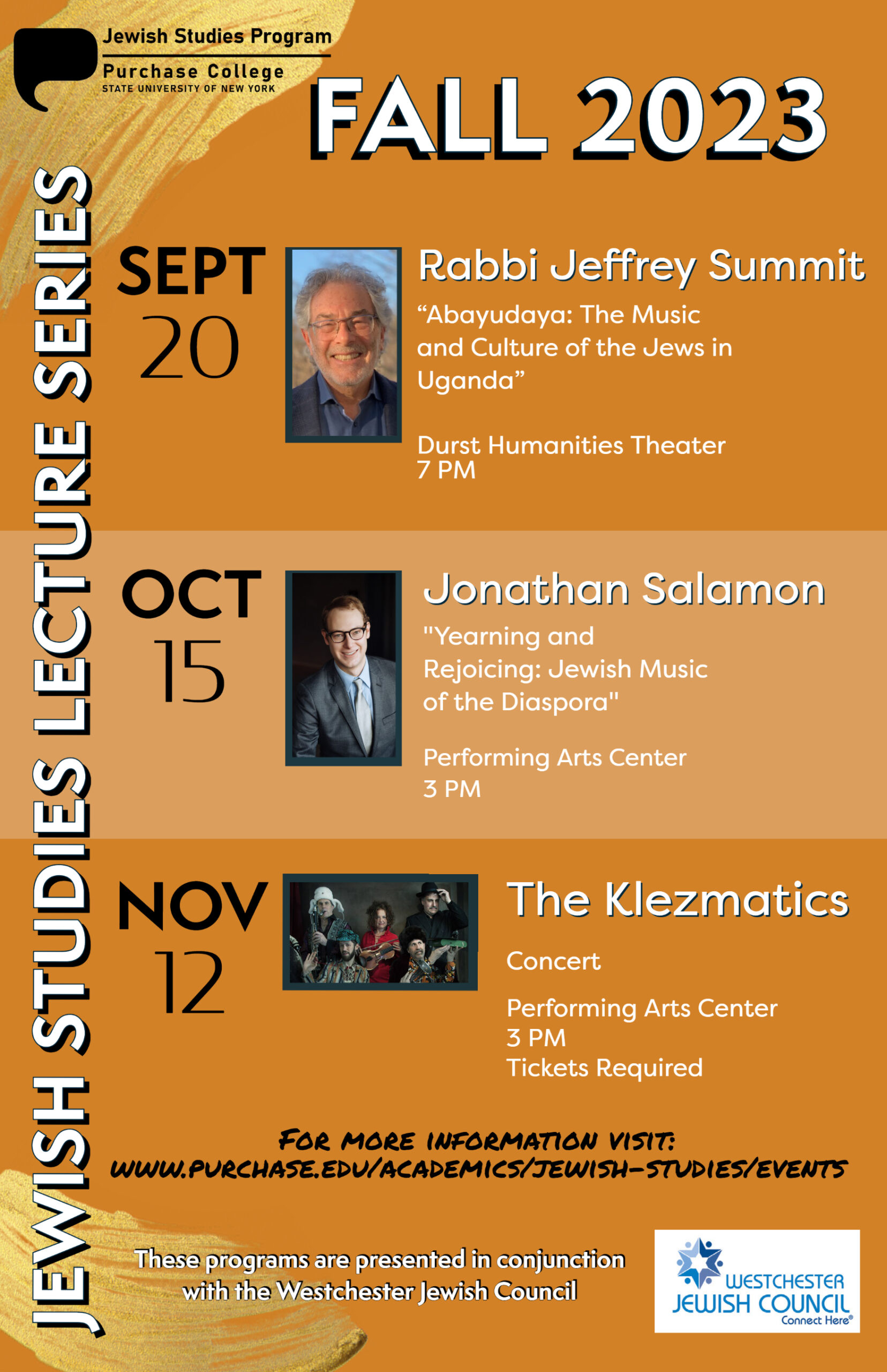 WJC and Purchase College Jewish Studies Lecture Series