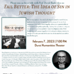 Suny Purchase and Westchester Jewish Council Jewish Literacy Initiative Lecture with Bashevkin - "Fail Better: The Idea of Sin in Jewish Thought"