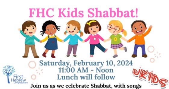 First Hebrew - JKids Shabbat and Lunch