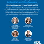 ADL - Title VI and the Fight Against Antisemitism on College Campuses