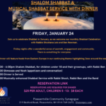 PCS - Shalom Shabbat Service and Dinner