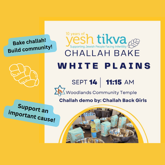 Challah Bake Co-sponsored by Yesh Tikva & Woodlands Community Temple