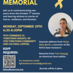 Justice Brandeis Society and Lights of Tomorrow - October 7th Memorial
