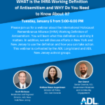 ADL - WHAT is the IHRA Working Definition of Antisemitism and WHY Do You Need to Know About It?