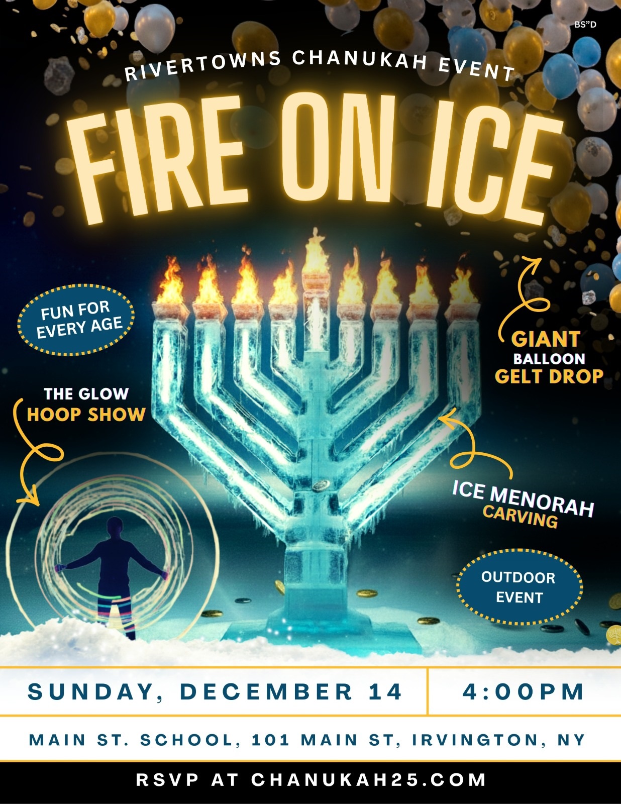 Chabad of the Rivertowns - Fire on Ice: A Chanukah Spectacular!