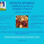 PCS - Shalom Shabbat Musical Service and Dinner