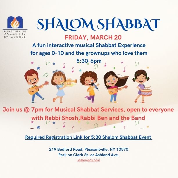 PCS - Shalom Shabbat Service for Children ages 0-10 and their Families