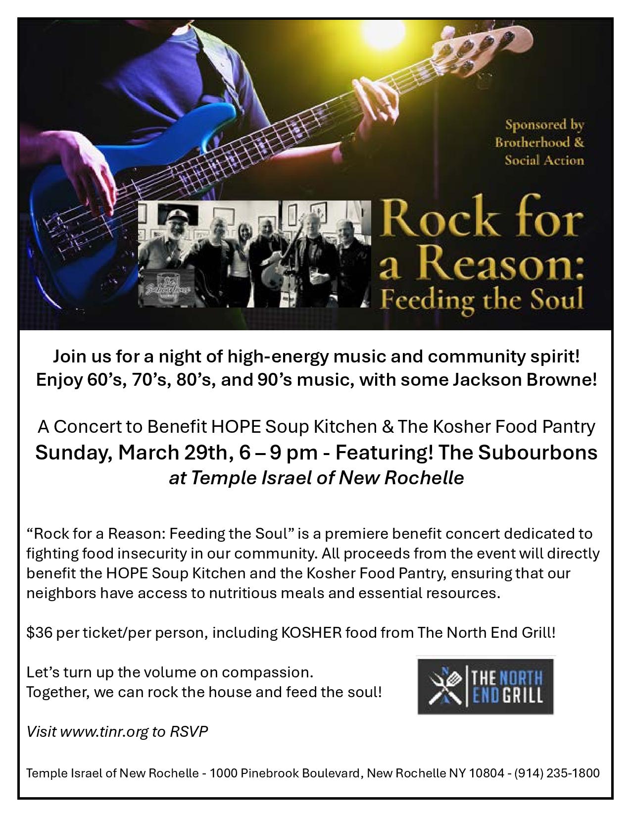 TINR - Rock for a Reason: Feeding the Soul