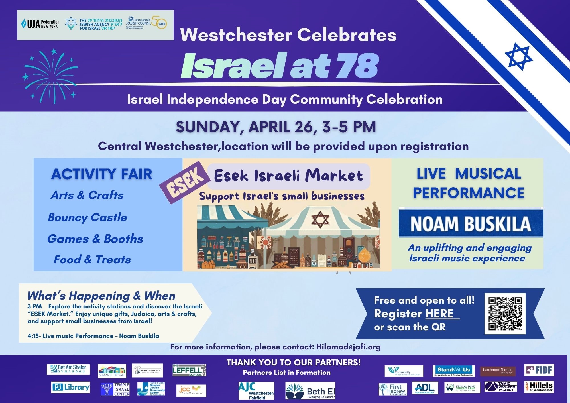 Westchester Celebrates Israel at 78 - County Wide Celebration