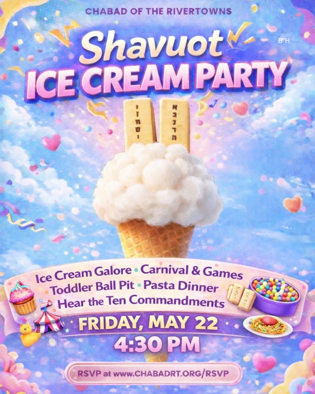 Chabad of the Rivertowns - Shavuot Ice Cream Party