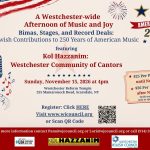 Kol Hazzanim - Cantors of Westchester and Westchester Jewish Council - Afternoon of Music