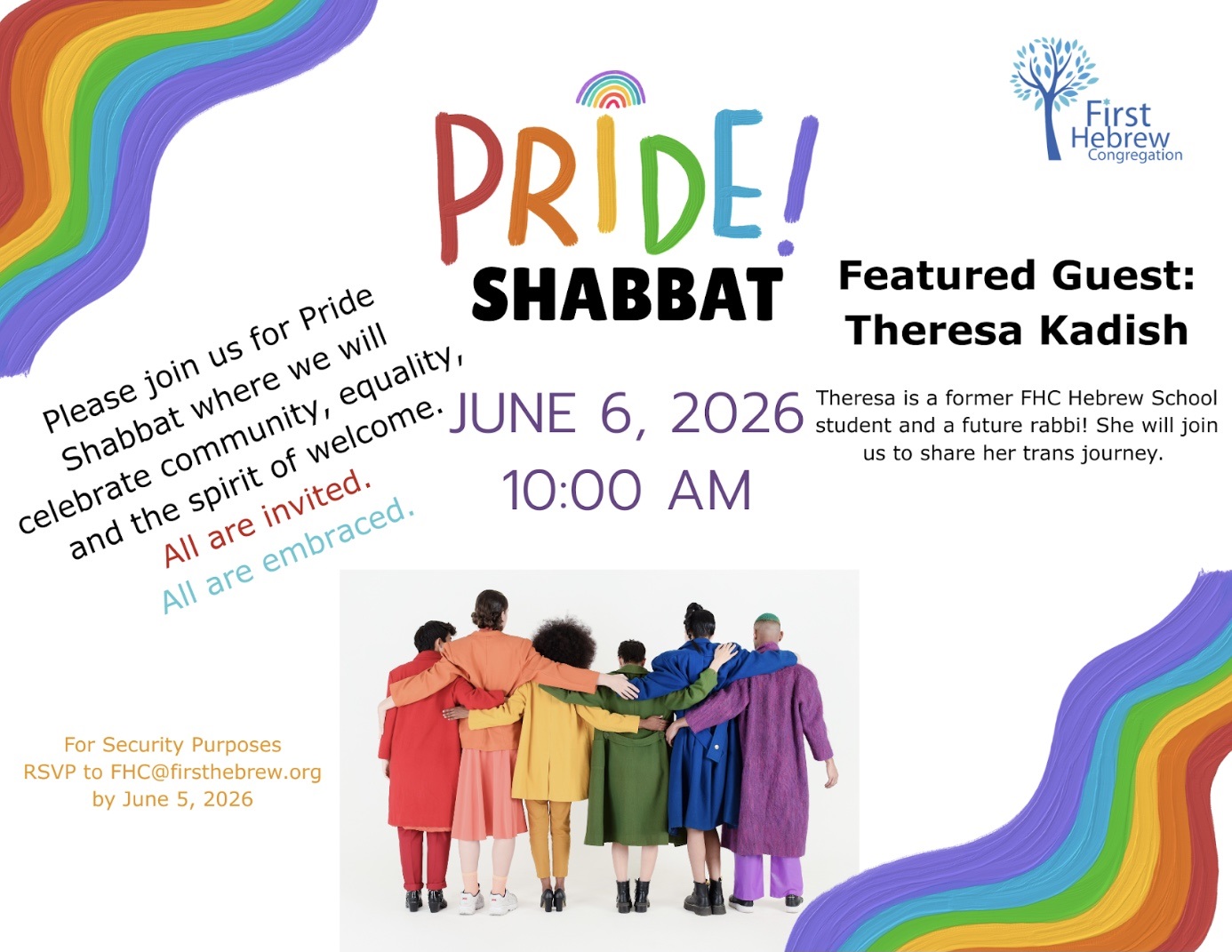 First Hebrew - Pride Shabbat