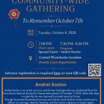 County Wide Commemoration for Oct. 7th