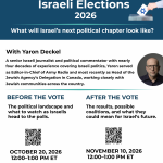 Israel Connection Series with Community Shlicha Hila - Israeli Elections 2026 Session 1