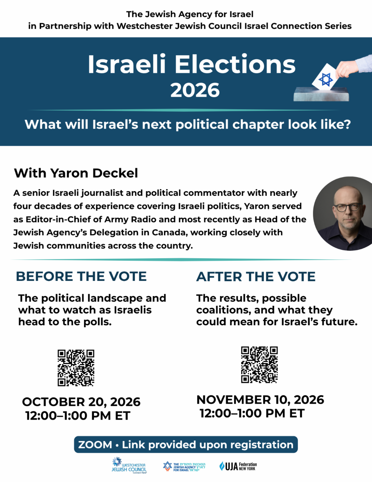 Israel Connection Series with Community Shlicha Hila - Israeli Elections 2026 Session 1