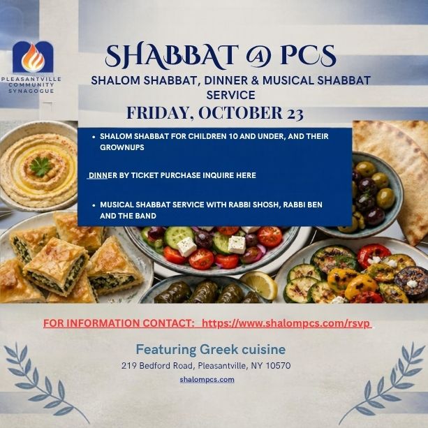Pleasantville Community Synagogue - Shabbat Shalom for Children 8 and Under and their Adult